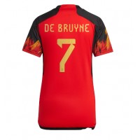 Maglie da calcio Belgio Kevin De Bruyne #7 Prima Maglia Femminile Mondiali 2022 Manica Corta
